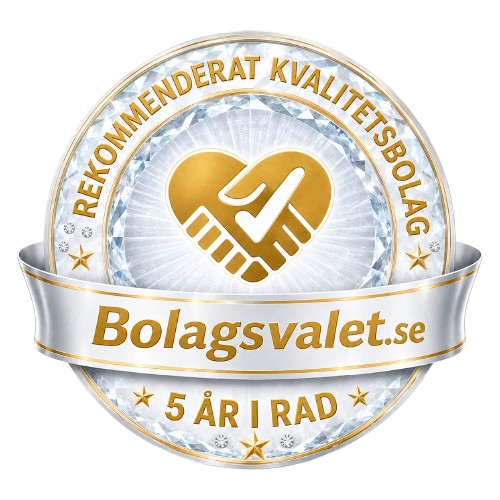 Bolagsvalet.se diamantsigill – kvalitetsbolag 5 år i rad